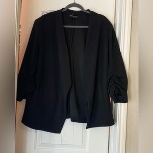 Plus size black blazer